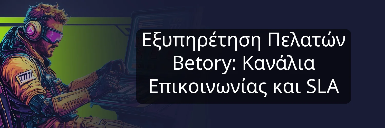 Εξυπηρέτηση Πελατών Betory: Κανάλια Επικοινωνίας και SLA